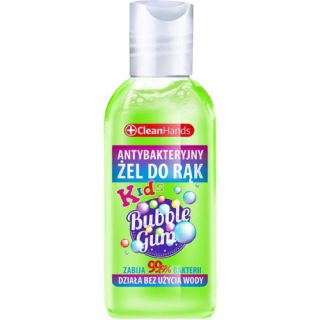 Antybakteryjny żel do rąk Clean Hands 50 ml, butelka z dozownikiem guma balonowa