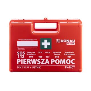 Apteczka firmowa DONAU SAFETY, do biura, model podstawowy, pomarańczowa K-10