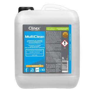 CLINEX Multi Clean, uniwersalny płyn myjący do powierzchni wodoodpornych, zapach mango 5 litrów