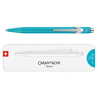 Długopis CARAN D'ACHE 849 Colormat-X, w pudełku turkusowy