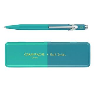 Długopis CARAN D'ACHE 849 Paul Smith Edycja 4 w pudełku Sky Cyan / Steel