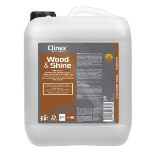 Emulsja CLINEX Wood&Shine, samonabłyszczająca i pielęgnująca podłogi 5L