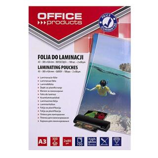 Folia laminacyjna, Office Products A3, 100 szt 80mic