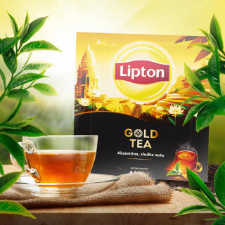 Herbata czarna Lipton Gold Tea 92 torebki