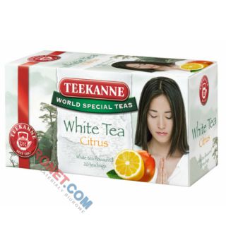 Herbata Teekanne White Tea, 20 torebek w kopertach cytrusy