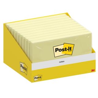 Karteczki samoprzylepne Post-it, bloczek 76 x 127 mm, żółte 100 karteczek