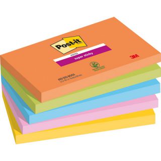 Karteczki samoprzylepne Post-it Super Sticky BOOST 76x127 mm 5 x 90 kartek