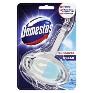 Kostka toaletowa Domestos 3w1 35g, zawieszka do WC
 ocean