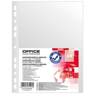 Koszulki groszkowe Office Products A4, 100 sztuk w folii 50 mikronów