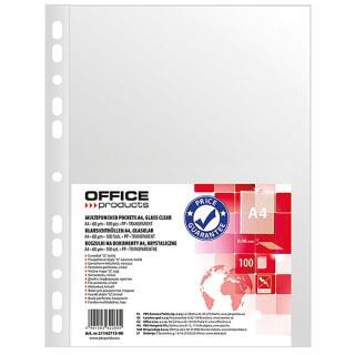 Koszulki krystaliczne Office Products A4, 60 mikronów w folii 100 sztuk