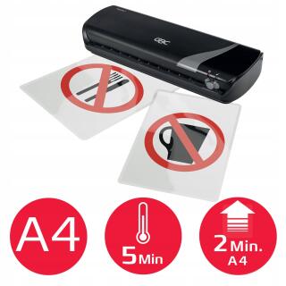 Laminator GBC Inspire+,  prędkość laminowania 25 cm/min, do 2x125 ?m czarny