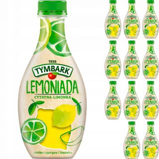 Lemoniada Tymbark Cytryna i Limonka 400ml, zgrzewka 12 sztuk