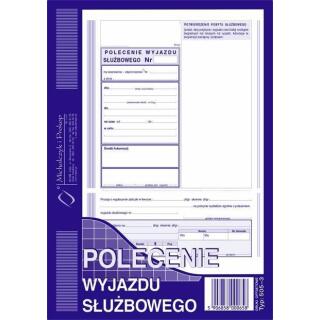 Polecenie Wyjazdu Służbowego A5, 40 kartek, offsetowy druk Michalczyk i Prokop 505-3 40 kartek