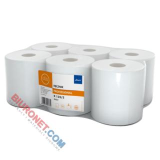 Ręcznik w rolce Lamix Ellis Professional 3032, biały papier celulozowy, 2-warstwowe, do dozowników 120M  6 rolek x 120 m