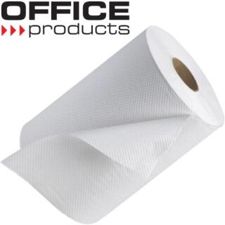 Ręczniki papierowe Office Products Kolos 100m, kuchenne, biały papier celulozowy, 2-warstwowy 1 rolka x 500 listków