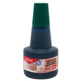 Tusz do stempli Office Products o pojemności 30ml zielony