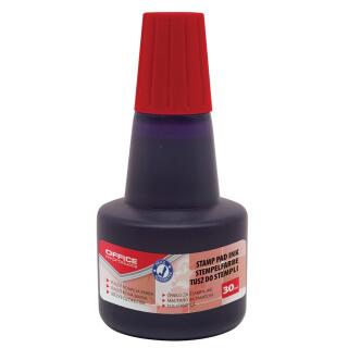 Tusz do stempli Office Products o pojemności 30ml czerwony