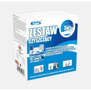 Zestaw czyszczący ITSEPTIC, chusteczki do LCD, sprężone powietrze, płyn ze ściereczką z mikrofibry 3 w 1