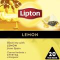 Herbata czarna Lipton Piramidka, aromatyzowana, ekspresowa, 20 torebek cytryna z Hiszpanii