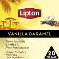 Herbata czarna Lipton Piramidka, aromatyzowana, ekspresowa, 20 torebek wanilia z Madagaskaru