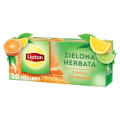 Herbata zielona Lipton Green Tea, ekspresowa, 20 torebek ze sznureczkami z nutą cytrusów