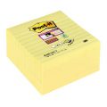 Karteczki harmonijkowe Post-it Super Sticky Z-Notes XL 101x101 mm, zestaw żółtych bloczków w linie 5 x 90 kartek