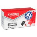 Klips biurowy Office Products Binder Clip, czarne klamerki klipy, 12 sztuk 41 mm