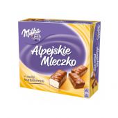 Alpejskie Mleczko Milka, pianka o smaku waniliowym w czekola...