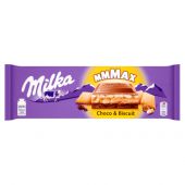 Czekolada Milka MMMAX Choco & Biscuit, mleczna z herbatnikam...