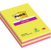 Karteczki samoprzylepne Post-it Super Sticky 127x203 mm zest...