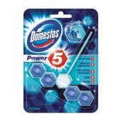 Kostka toaletowa Domestos Power5 55g, zawieszka do WC