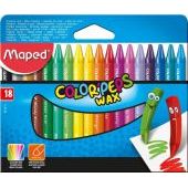 Kredki świecowe Maped Color'Peps Wax, trójkątne