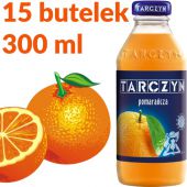 Tarczyn Pomarańczowy 300ml, nektar owocowy w szklanej butelc...