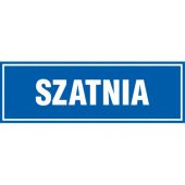 Znak informacyjny tabliczka napis TDC, z napisem: "Szatnia"